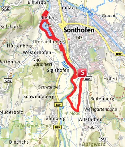 Strecke Sonthofer Frühlingslauf
